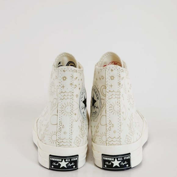 Converse Chuck 70 Hi 'Golden Elements' Women's Sneakers A02207C NWT - Picture 5 of 6